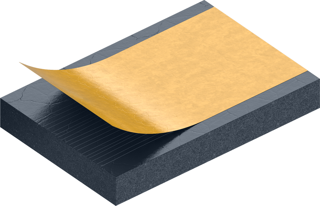 Cell sponge rubber 4 x 20 mm made of fire protection material, Silicone foam black stretch eliminating and self-adhesive