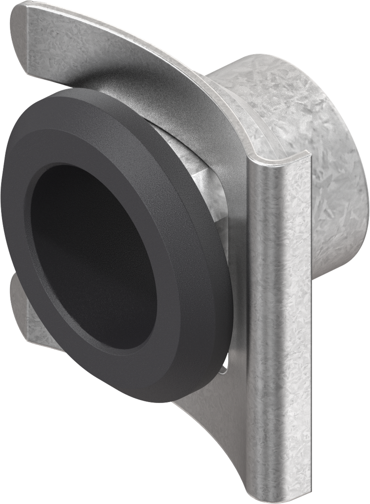 Housing for spring fixing, Zinc die black powder-coated