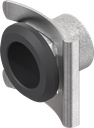 Housing for spring fixing, Zinc die black powder-coated