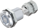 Compression latch, square 6, Zinc die chrome-plated