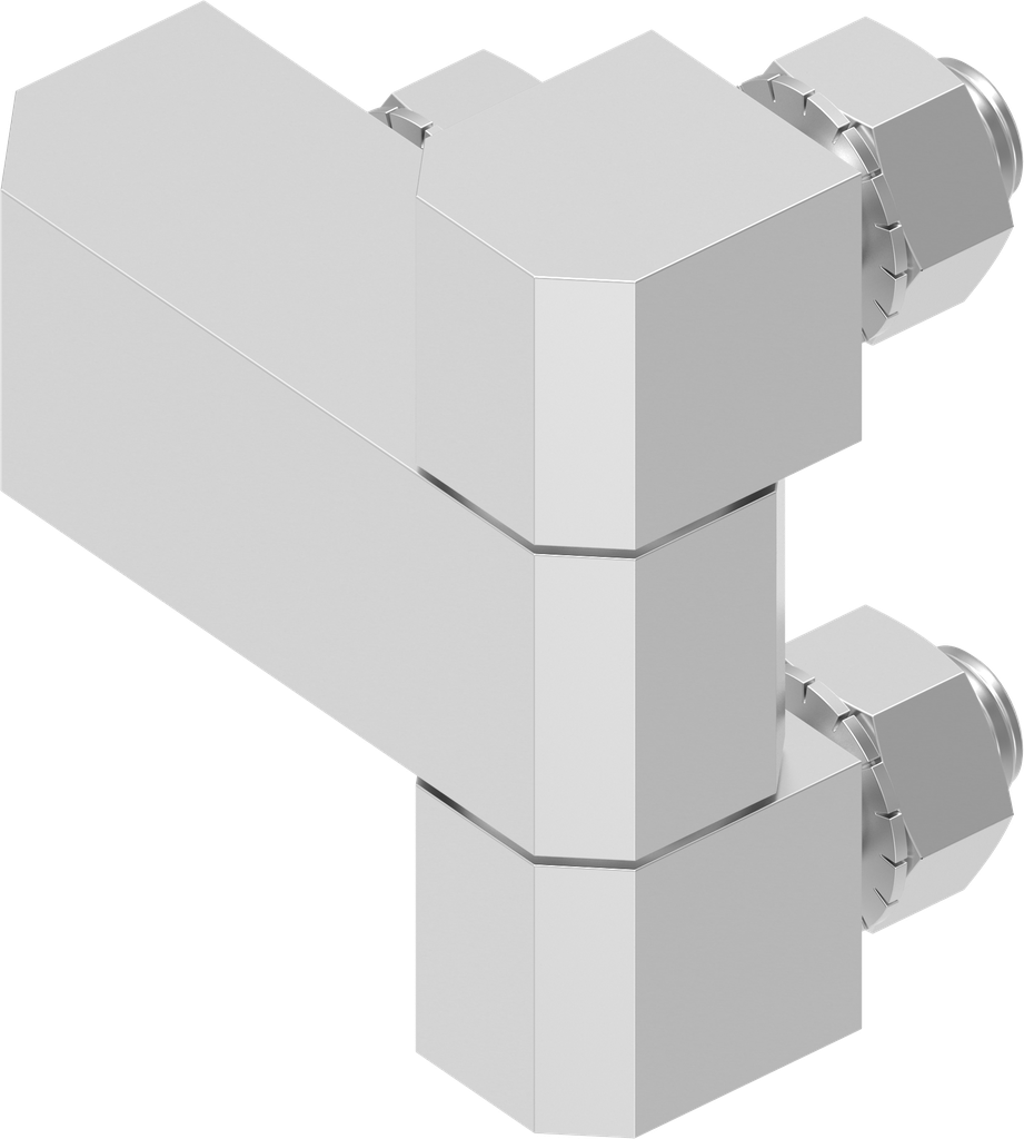 180° Hinge, Stainless steel AISI 316