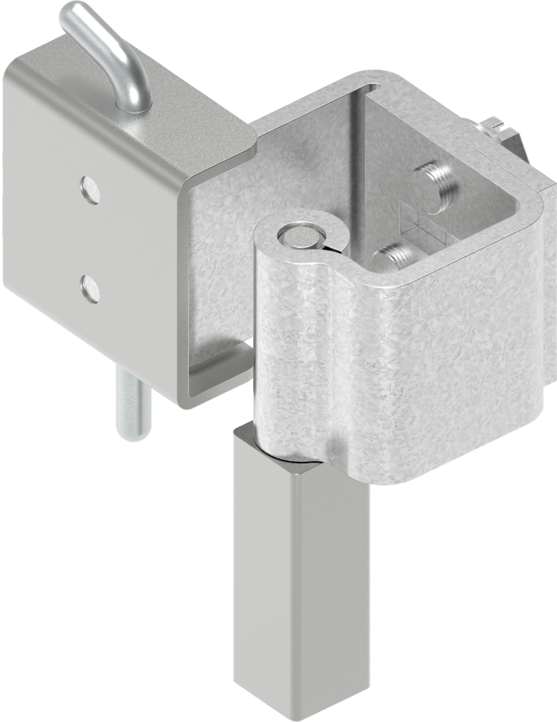 90° Concealed hinge, Steel zinc-plated and raw