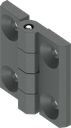 180° Hinge, Zinc die traffic grey B powder-coated