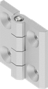 180° Hinge, Stainless steel AISI 316 pickled and passivated