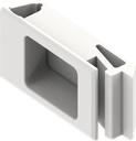 Snap lock, clip-in, Polyamide GF signal white