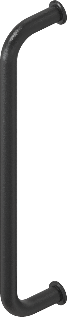 Bow-type handle, Aluminium black plastic-coated