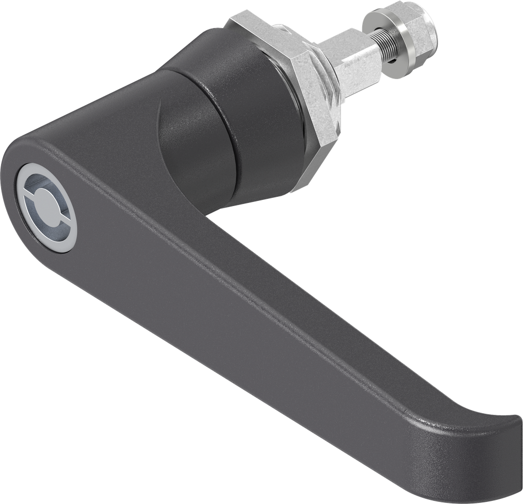 L-handle Daimler Benz, Zinc die black powder-coated