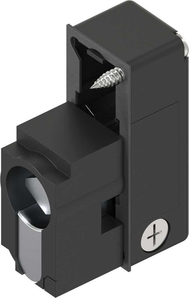 Locking set profile half cylinder with insert triangular 10, Polyamide GF black