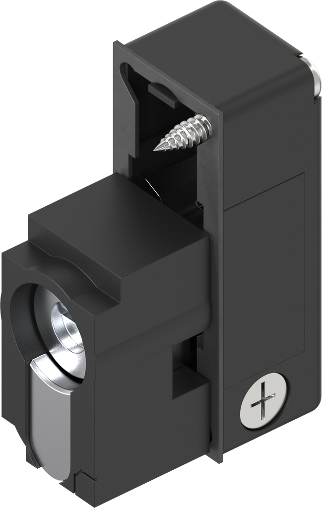 Locking set profile half cylinder with insert slot 2x4, Polyamide GF black