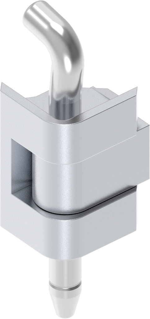 180° Hinge with stainless steel pin, Zinc die chrome-plated