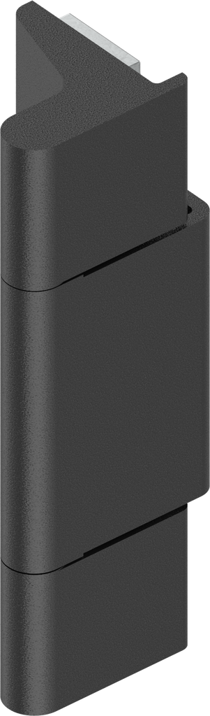 180° Hinge, Zinc die and steel black