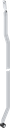 Flat rod L = 901 - 1000 mm, left version, Steel zinc-plated