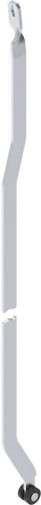 Flat rod L = 501 - 600 mm, right version, Steel zinc-plated