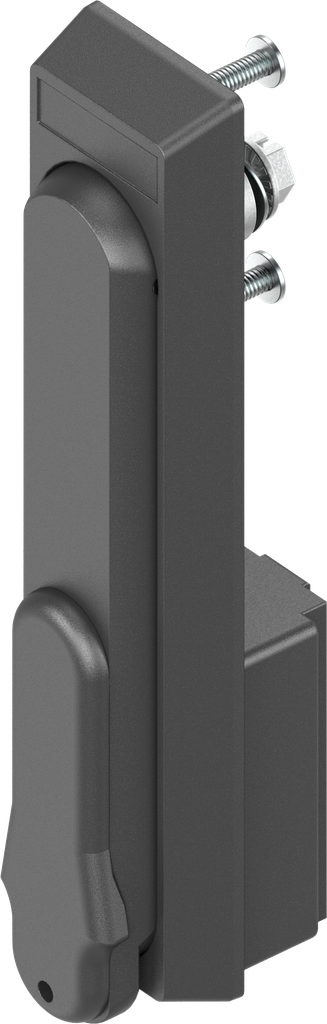 Swinghandle with insert square 8 slotted, Polyamide GF black