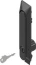 Schwenkgriff Eco 1150 unterschiedliche Schließung, Polyamid und GD-Zn schwarz gepulvert