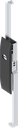 Escutcheon with rods with insert slot 2 x 4, Polyamide GF black