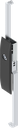 Escutcheon with rods with insert double bit 5, Polyamide GF black