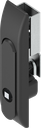 Swinghandle for rods with insert square 7, Polyamide and zinc die black powder-coated
