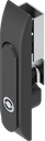 Swinghandle for rods with insert Daimler Benz, Zinc die black powder-coated