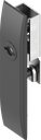 Escutcheon for rods with insert double bit 3 and mask, Polyamide GF black
