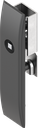 Escutcheon for rods with insert square 6, Polyamide GF black