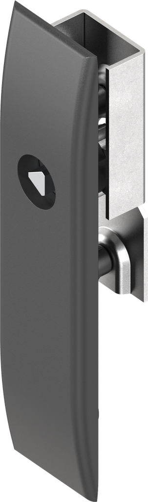 Escutcheon for rods with insert triangular 7, Polyamide GF black