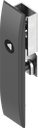Escutcheon for rods with insert triangular 7, Polyamide GF black