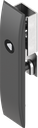 Escutcheon for rods with insert triangular 8, Polyamide GF black