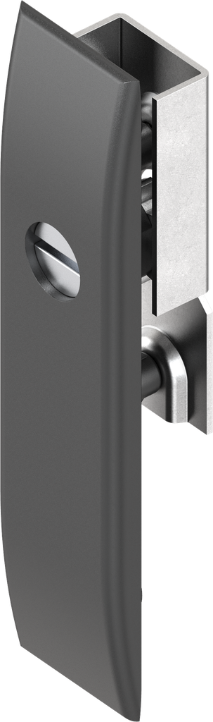 Schlüsselschild für Schlossstangen mit Betätigung Schlitz 2 x 4, Polyamid GF schwarz