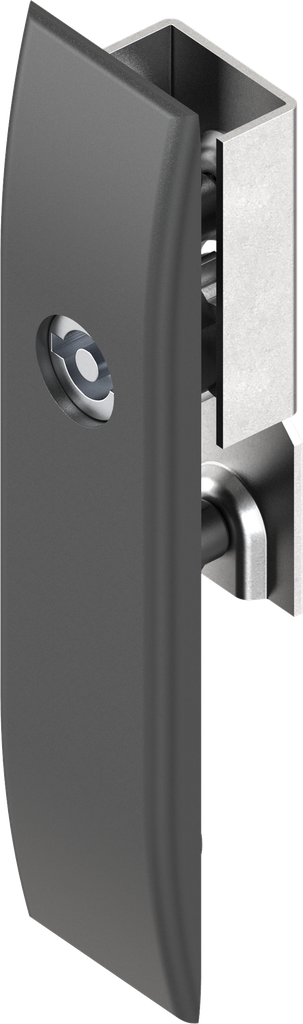 Escutcheon for rods with insert double bit 3, Polyamide GF black