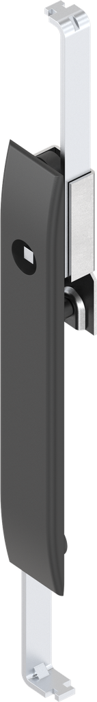 Escutcheon with rods with insert square 6, Polyamide GF black