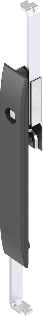 Schlüsselschild mit Schlossstangen mit Betätigung Vierkant 8, Polyamid GF schwarz