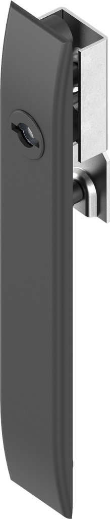 Schlüsselschild für Schlossstangen mit Betätigung Doppelbart 5 und Maske, Polyamid GF schwarz