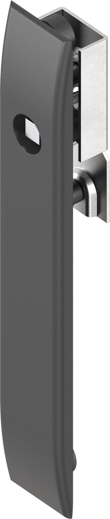 Schlüsselschild für Schlossstangen mit Betätigung Vierkant 8, Polyamid GF schwarz