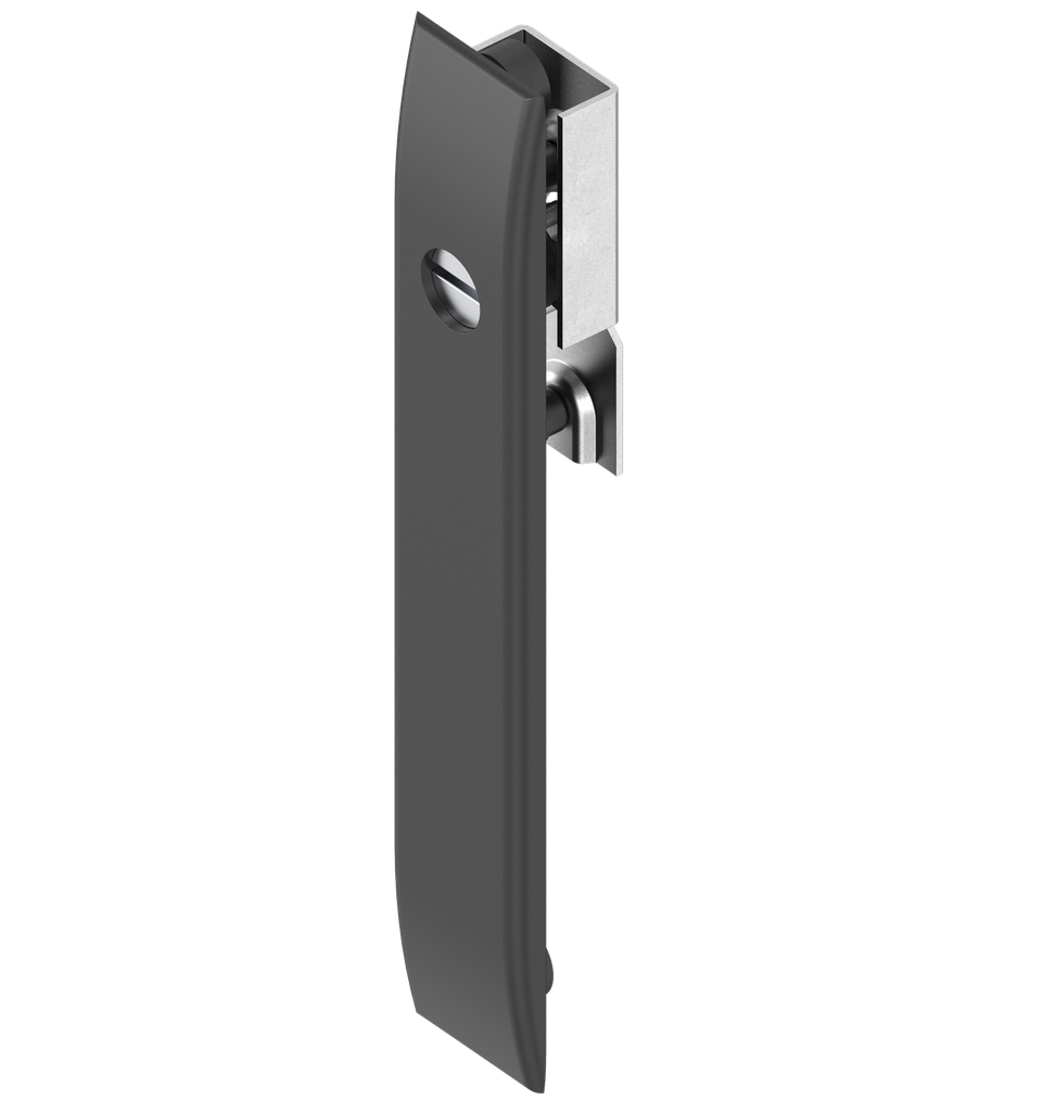 Escutcheon for rods with insert slot 2 x 4, Polyamide GF black