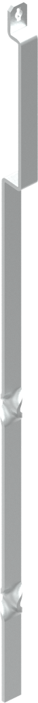 Flachstange mit Verdrehung für unten, Aluminium