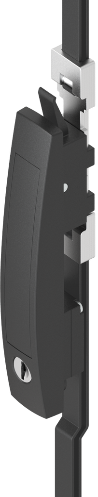 Hebelgriff-Verschluss-System komplett mit 4 Verschlusspunkten unterschiedliche Schließung, Polyamid GF schwarz