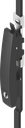 Lifthandle locking system complete with 2 locking points, keyed different, Polyamide GF black