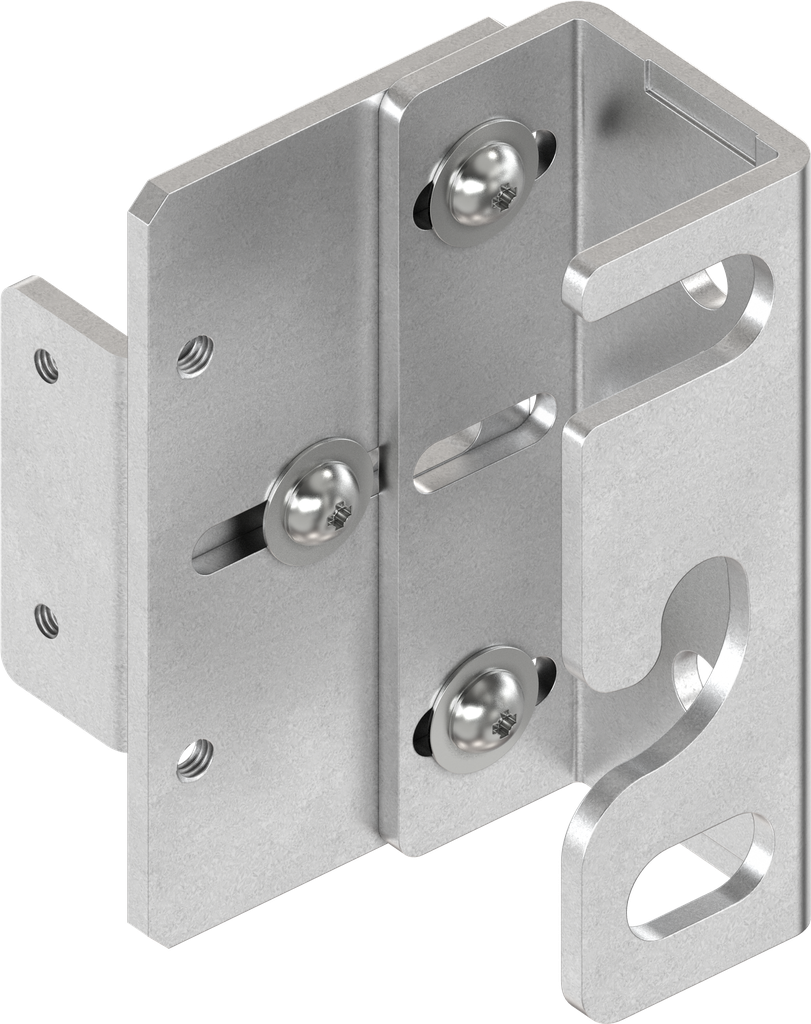 Strike plate, left version, Steel zinc-plated