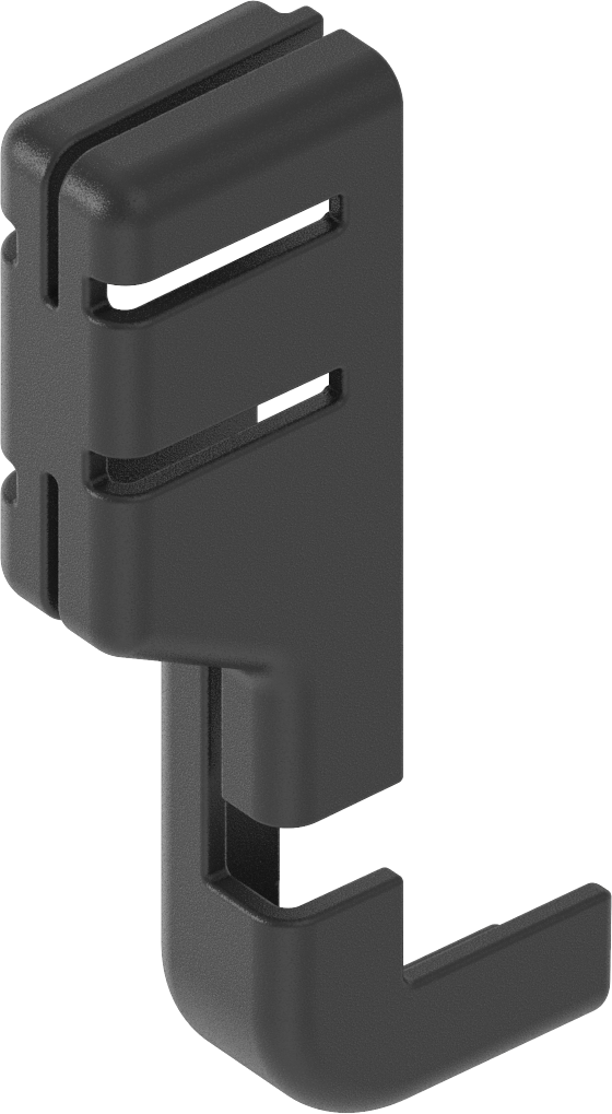 Cable cover for ePush Lock, Polyamide GF black