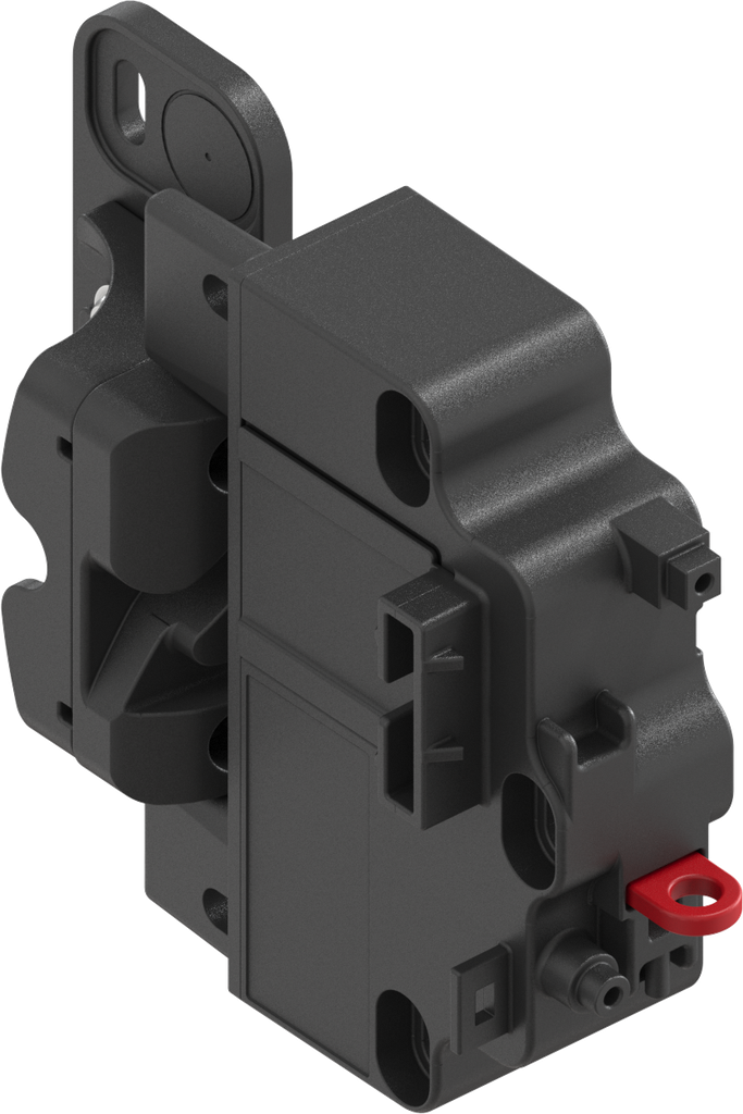 ePush Lock Elektromechanischer Druckverschluss mit Notöffnung für Schalter / Taster, Polyamid GF schwarz