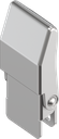 Toggle latch with cover, drilled, Stainless steel AISI 304