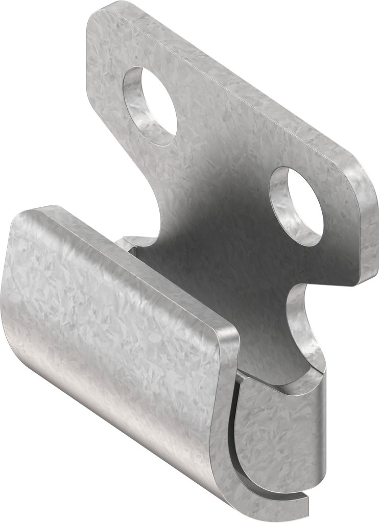 Hook, drilled, Steel zinc-plated DS plus top coat