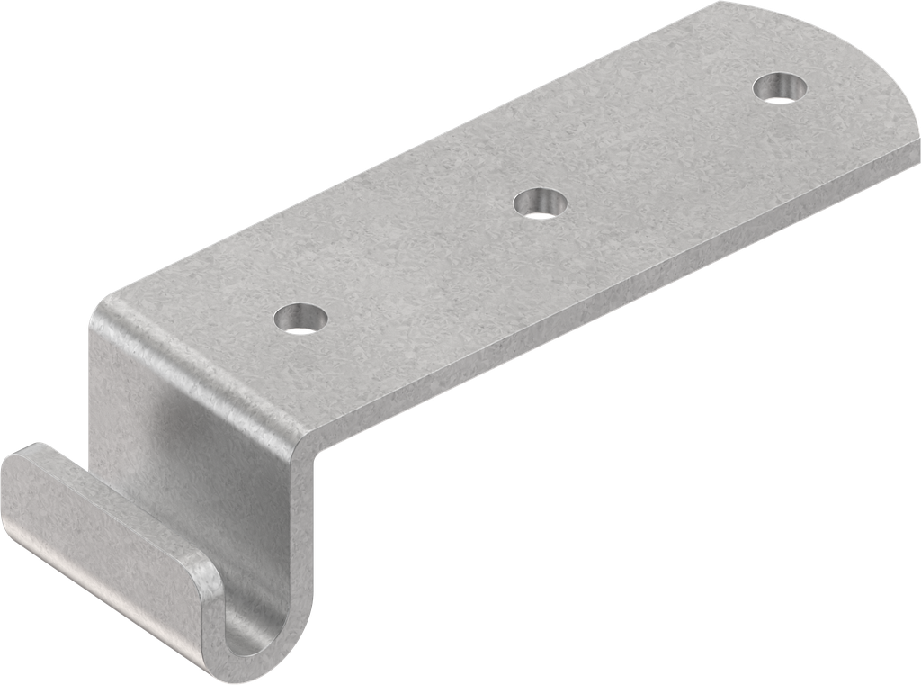 Hook, drilled, Steel zinc-plated DS plus top coat