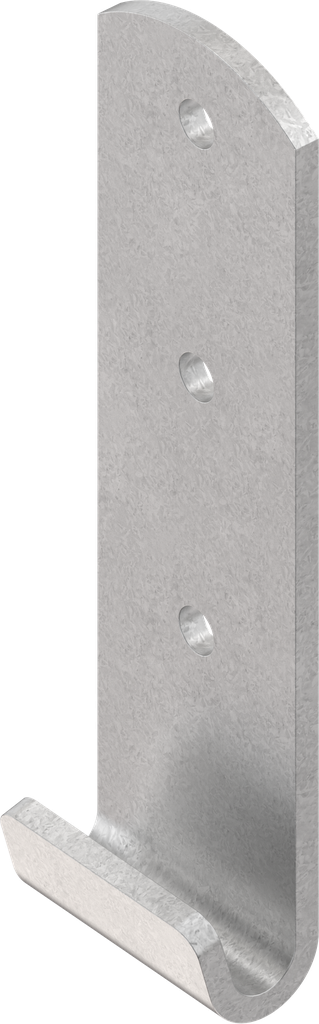 Hook, drilled, Steel zinc-plated DS plus top coat