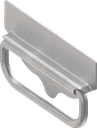 Chest handle without piano wire torsion spring, Steel raw