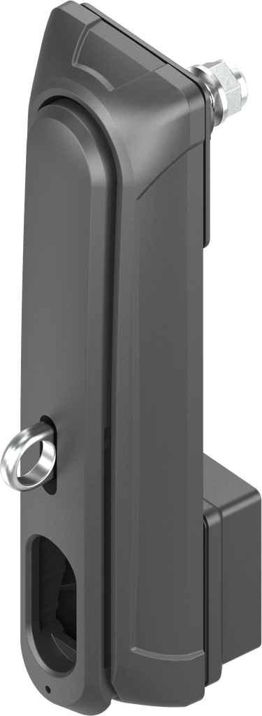 Schwenkgriff "lang" für Vorhangschloss ohne Baustein, Polyamid GF schwarz