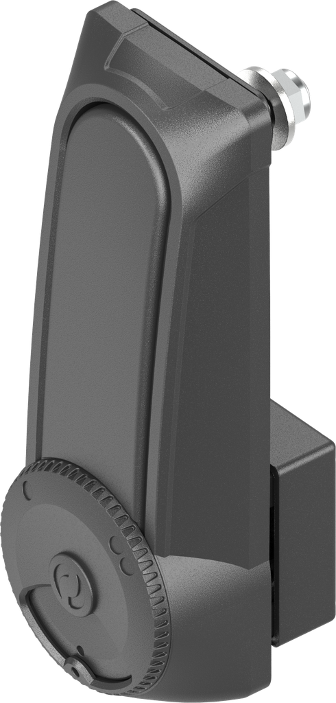 Double cylinder swinghandle "short" with RC2 for profile half cylinder 40 mm and 45 mm (A = 30 mm and 40 mm), Zinc die black powder-coated