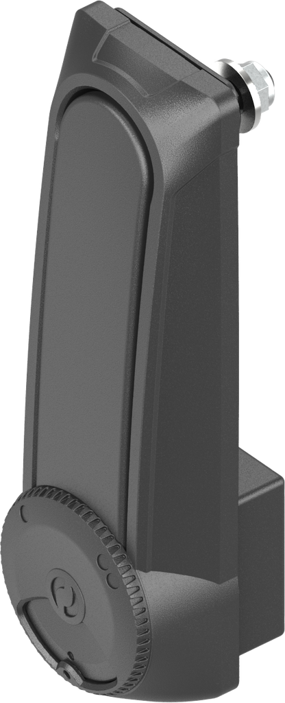 Double cylinder swinghandle "long" with RC2 for profile half cylinder 40 mm and 45 mm (A = 30 mm and 40 mm), Zinc die black powder-coated