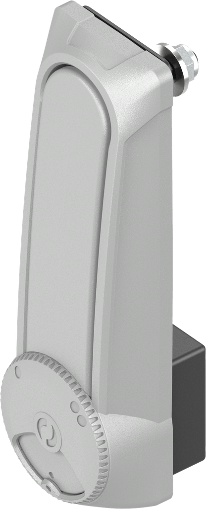 Double cylinder swinghandle "long" for profile half cylinder 40 mm and 45 mm (A = 30 mm and 40 mm), Polyamide GF grey RAL 7038